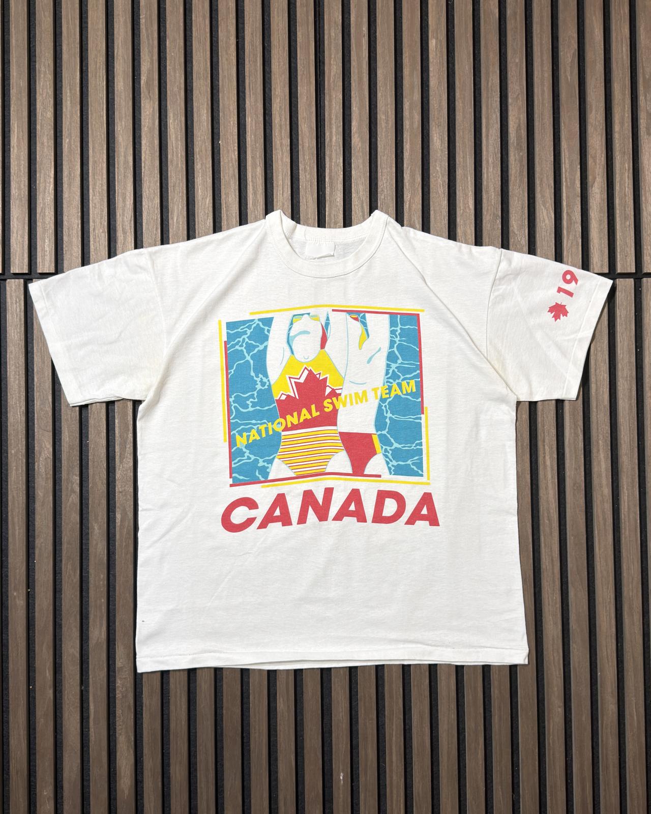 Vintage 1988 Canada swim team T-shirt