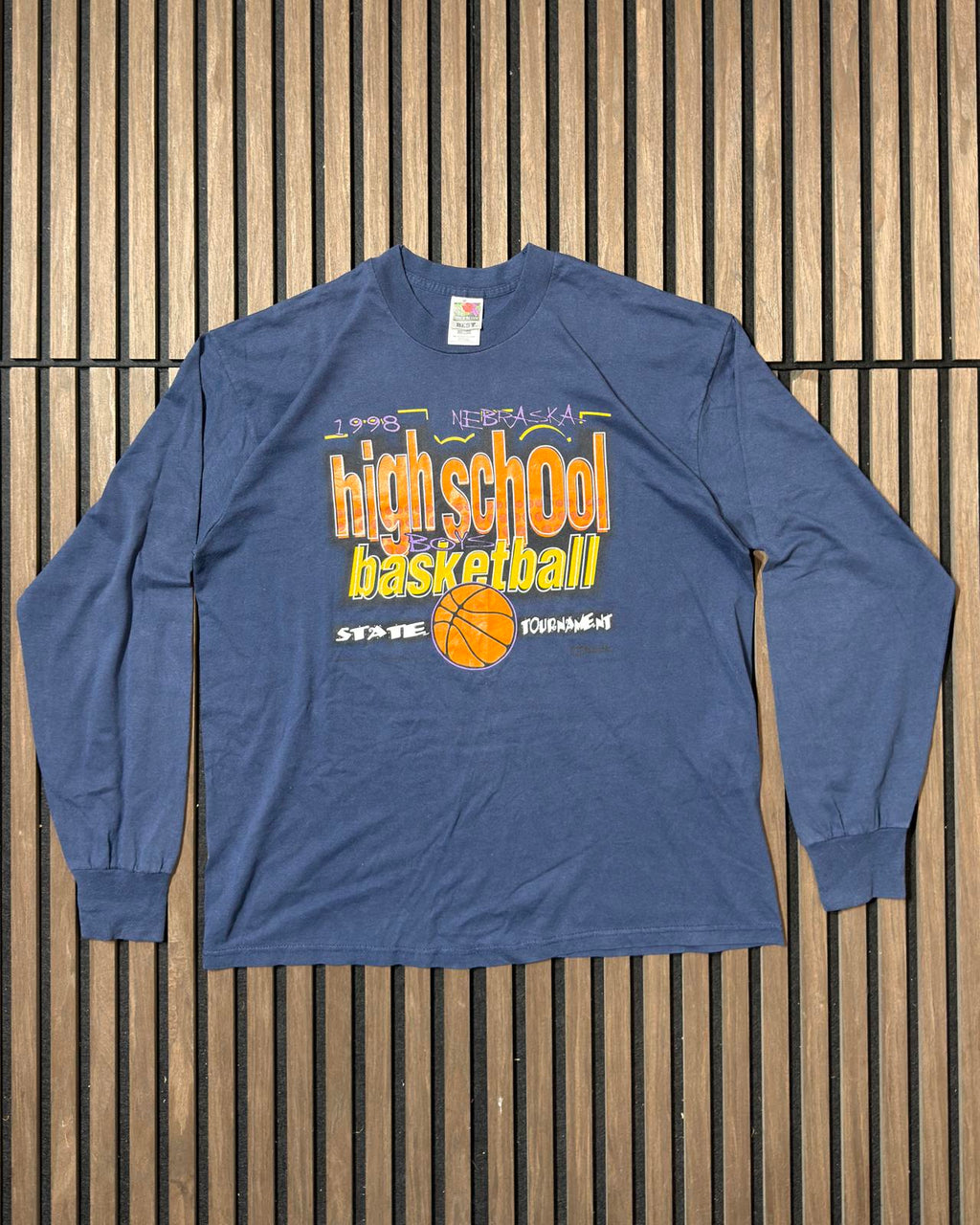 Vintage 1998 Nebraska basketball long sleeve T-shirt