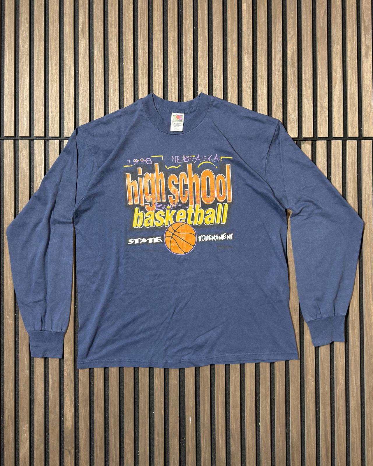 Vintage 1998 Nebraska basketball long sleeve T-shirt