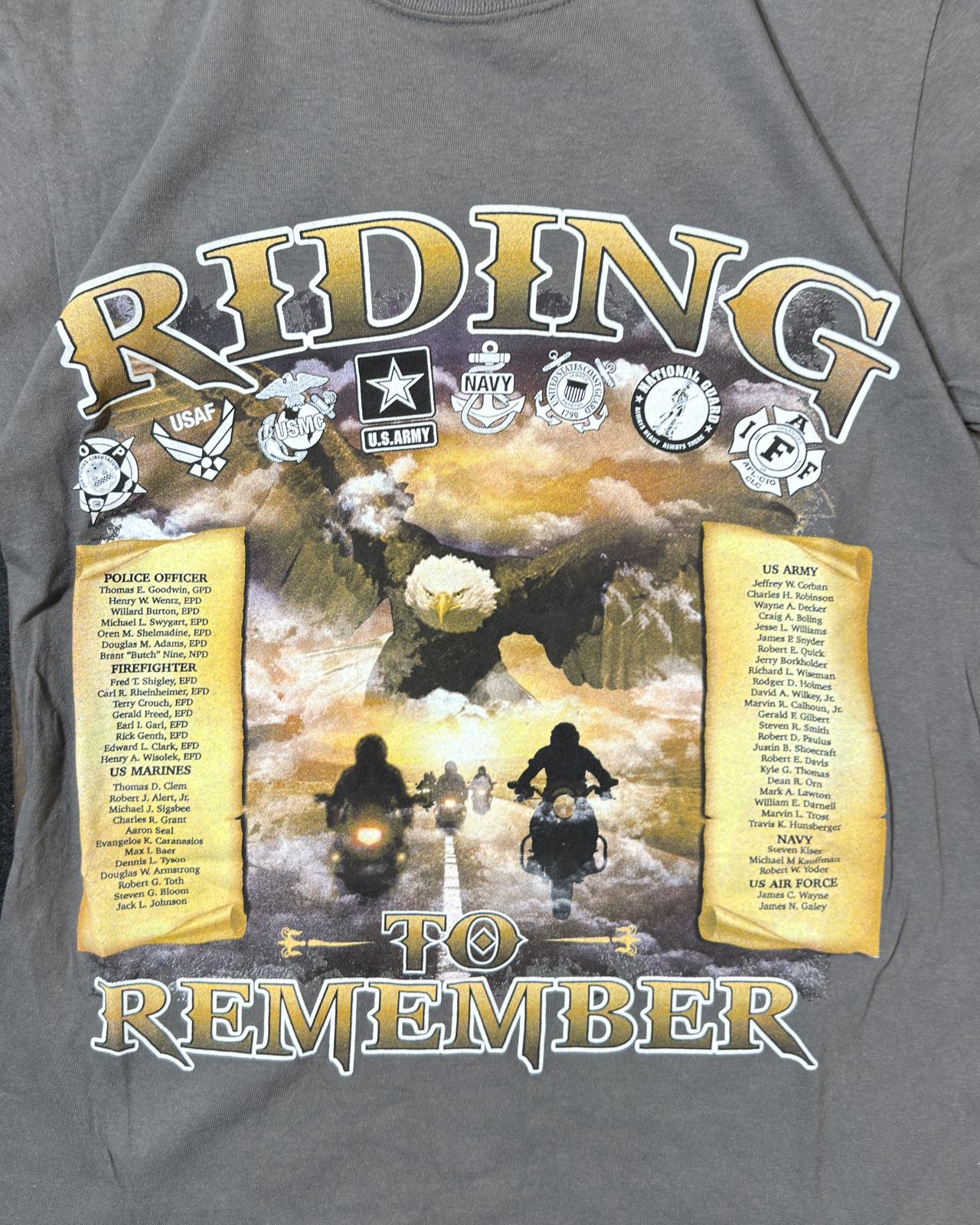 Vintage Remembrance motorcycle T-shirt