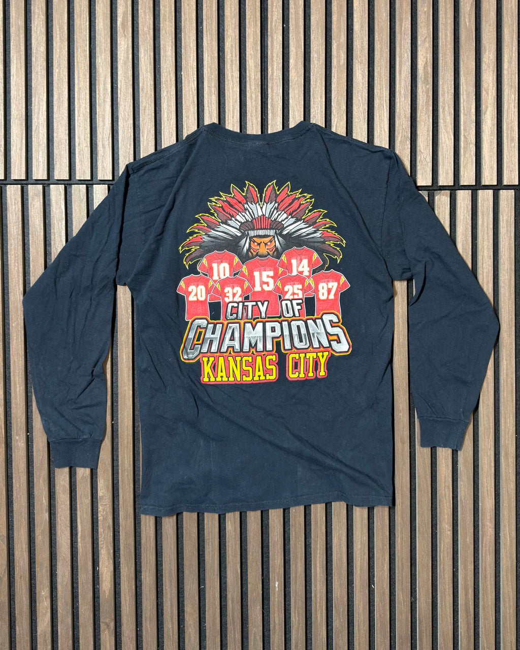 Vintage Kansas football long sleeve T-shirt